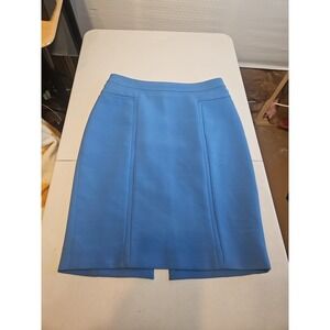 White House/Black Market Formal Sky Blue Lined Skirt Size 8 Classy Dressy Preppy